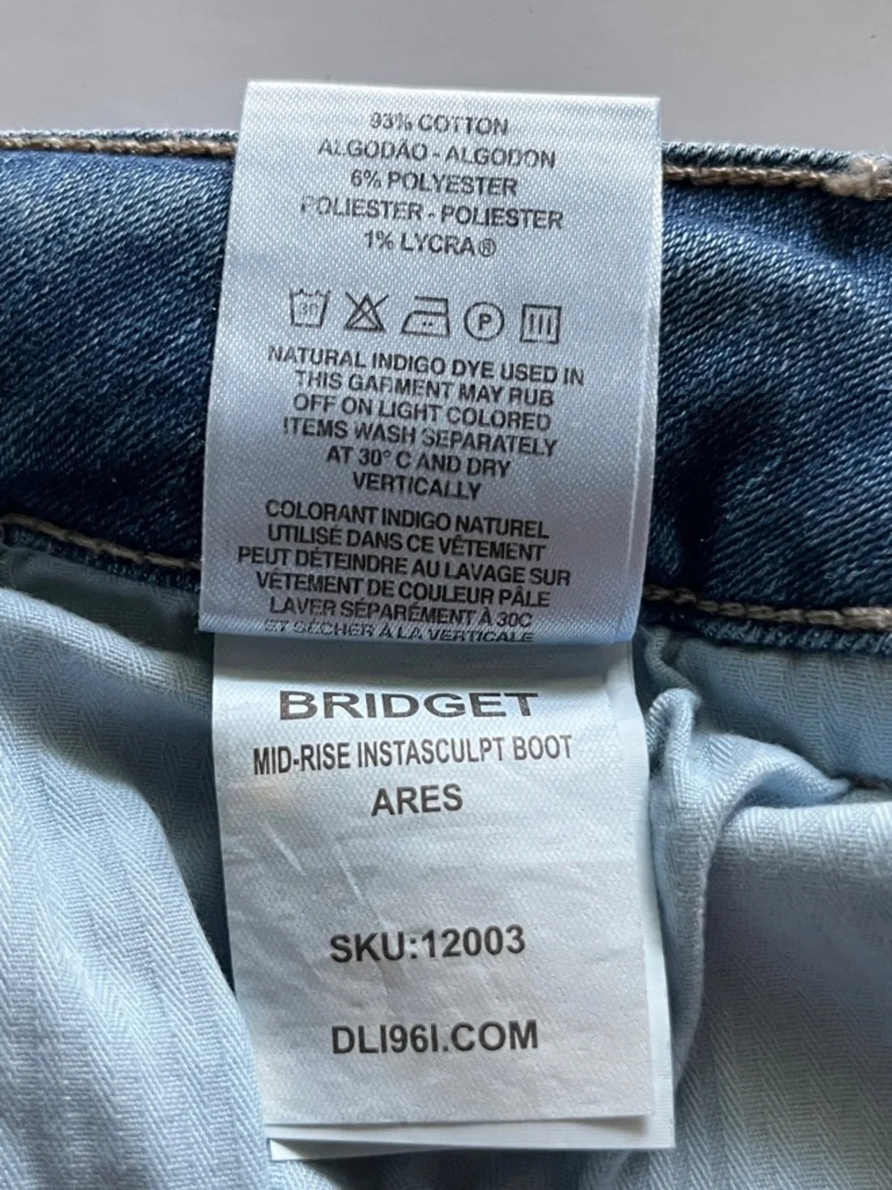 DL1961 Bridget Mid Rise Instasculpt Boot Size 25 - Picture 13 of 16